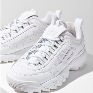 NIB Fila Disrupter in Premium Mono White
